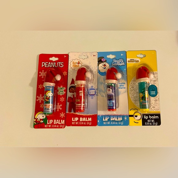 Other - Assorted Christmas Flavored Lip Balm (Set of 4)